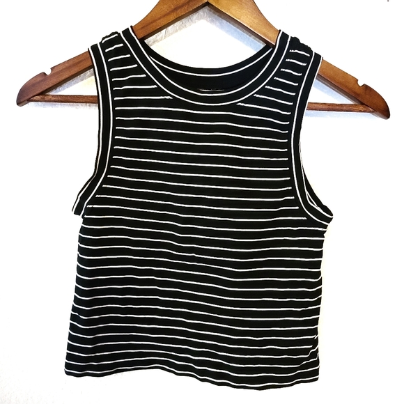Free People Tops - Free people black and white crop top